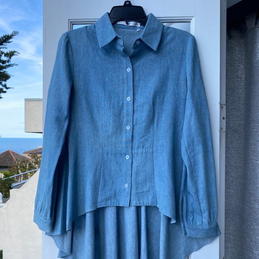 Denim Fishtail Top (small to medium)